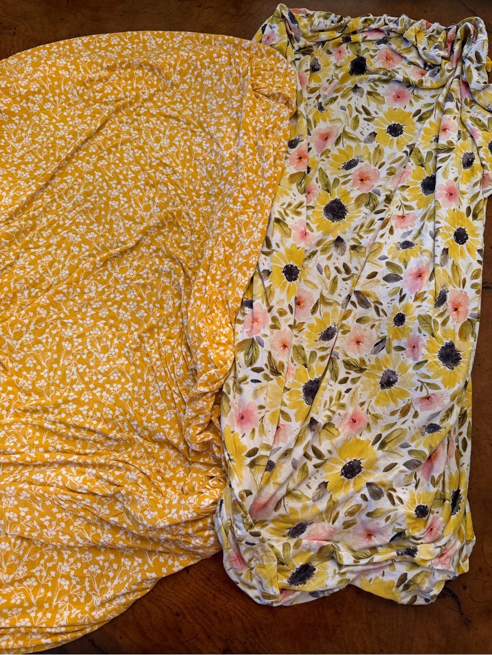 Little sleepies standard crib sheets autumn sunflower and golden poppies